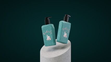 Cosmetic Container_Blue Color
( 3D Model , 3D Rendering , 3D Illustration )