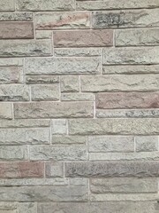 revestimiento de piedra de un muro exterior