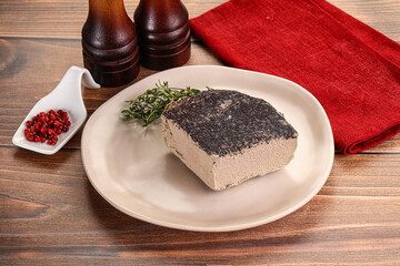 Delicous liver pate snack appetizer