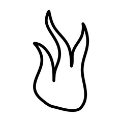 Fire Vector Icon Lineart