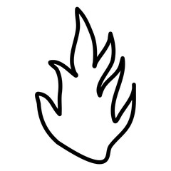 Fire Vector Icon Lineart