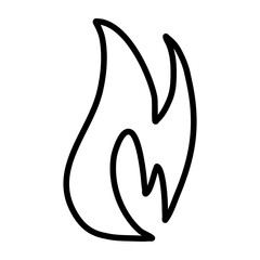 Fire Vector Icon Lineart