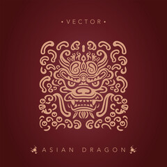 Chinese dragon traditional lunar new year