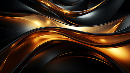 Obraz premium Metallic Fractal Abstract Background