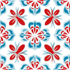 Abstract floral repeat pattern