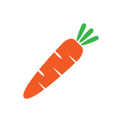 Carrot Icon. Healthy Fresh Vegetables. Eye Vitamins. Bunny Food. Rabbit Meals.
