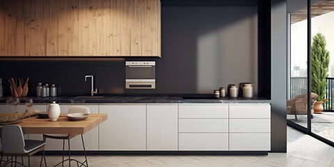 Modern kitchen in beautiful home