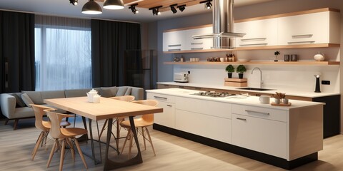 Modern kitchen in beautiful home