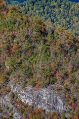 Blue ridge mountains in autumn