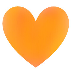 heart orange love