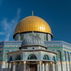 Fototapeta na wymiar Dome of the Rock in Jerusalem 