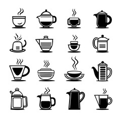 kitchen set illustration, utensils silhouette, kitchen, vector, food, coffee, set, icons, silhouette, cooking, illustration, symbol, cup, pot, pan, sign, drink, cook, restaurant, kettle, design, 