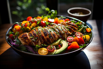  GENERATIVE AI: Fresh Fare - Vibrant Salad in San Francisco Kitchen