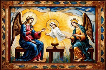 Divine Message: The Annunciation to the Blessed Virgin Mary © Radiographs