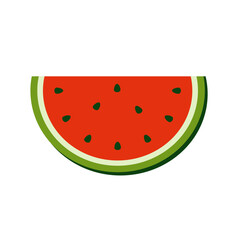 Water melon Vector Flat Illustration