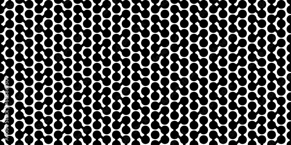 Poster Primitive Bauhaus points. A pattern of a grid of dots connected to each other. Vector print for surface application, can be seamless.
