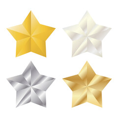 半立体的な星アイコン