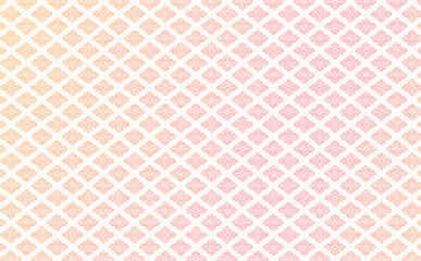 ピンクの手書き風花菱パターン