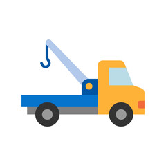Tow truck icon. Towing truck, service truck.