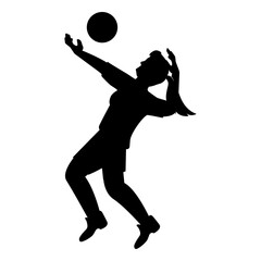 the volly ball illustration