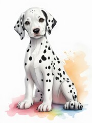 cute dog, created by ai generated