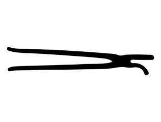 Blacksmith tool silhouette vector art white background