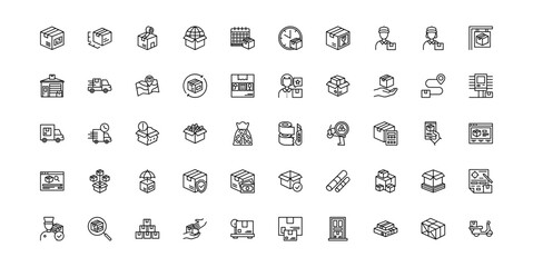delivery icon set