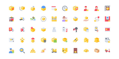 delivery icon set