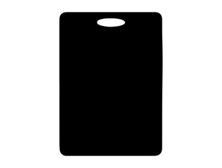Cooking board silhouette vector art white background