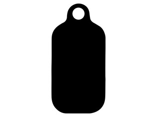 Cooking board silhouette vector art white background