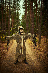 crossroads of forest roads