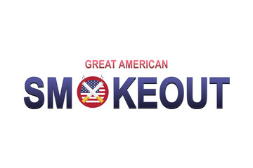 Great American Smokeout background.