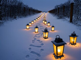 A Row Of Lanterns