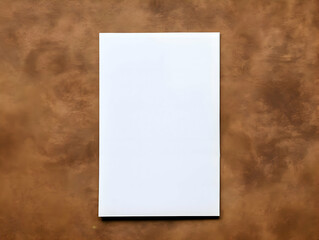 Thin paper blank white mock up. High-resolution