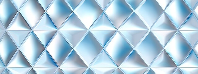 Seamless diamond etched frosted privacy glass transparent overlay effect refraction texture. Trendy shiny silver metallic mirror foil vaporwave aesthetic background. Retro window pattern