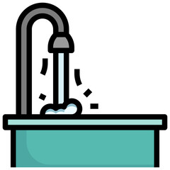 tap filled outline icon,linear,outline,graphic,illustration