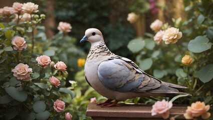 Obraz premium dove in the garden 