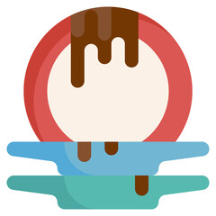 plates filled outline icon,linear,outline,graphic,illustration