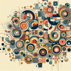 Fototapeta premium abstract background with circles