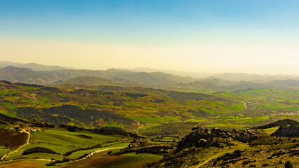 Mountain landscape Torcal de Antequera, Spain