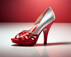 woman footwear, high heel shoe, generative ai illustration