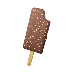 Ice cream stick 3d illustration