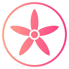 Pentas gradient icon
