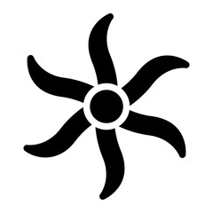 Obraz premium ylang ylang glyph icon