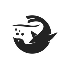 seal animal logo template Isolated. Brand Identity. Icon Abstract Vector graphic