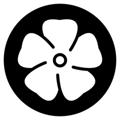 flower glyph icon