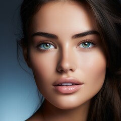 Fototapeta premium photo of a beautiful model for cosmetic product adv