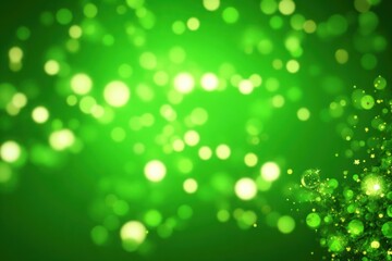 green Abstract bokeh background. ai generative