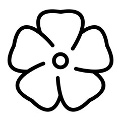 flower line icon