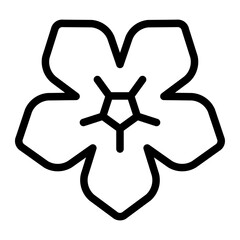 Petunias line icon